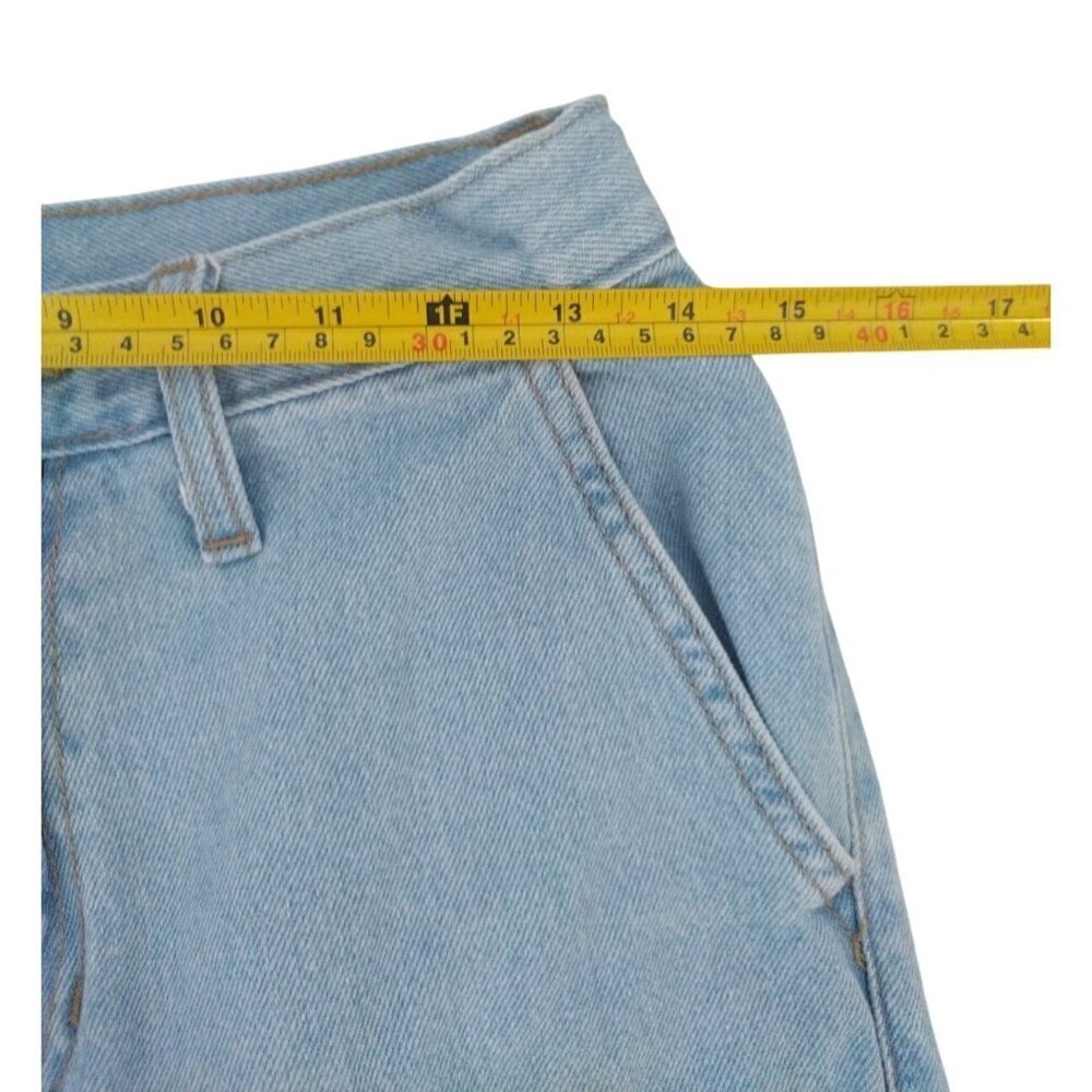 Universal Thread Light Blue Wide-Leg Cargo Jeans Womens 4R Cotton & Lyocell. - Picture 9 of 10